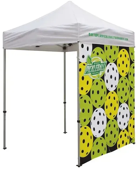 6' Tent Full Wall with Middle Zipper (Dye Sublimated, Single-Sided)