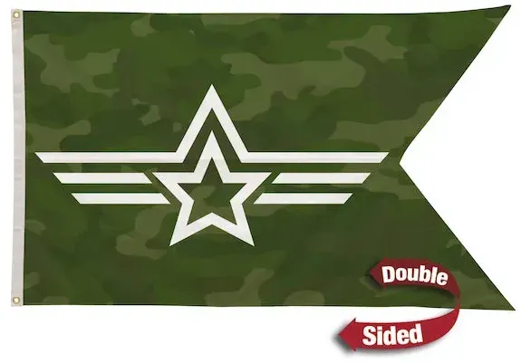 6' x 10' Polyester Guidon Flag Double-Sided