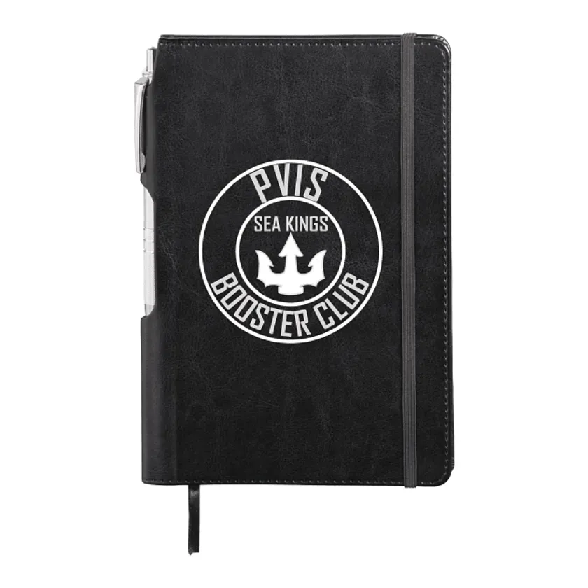 Custom Viola Bound Notebook with Pen - 6" x 8.5" (80 Page, FSC® Mix)