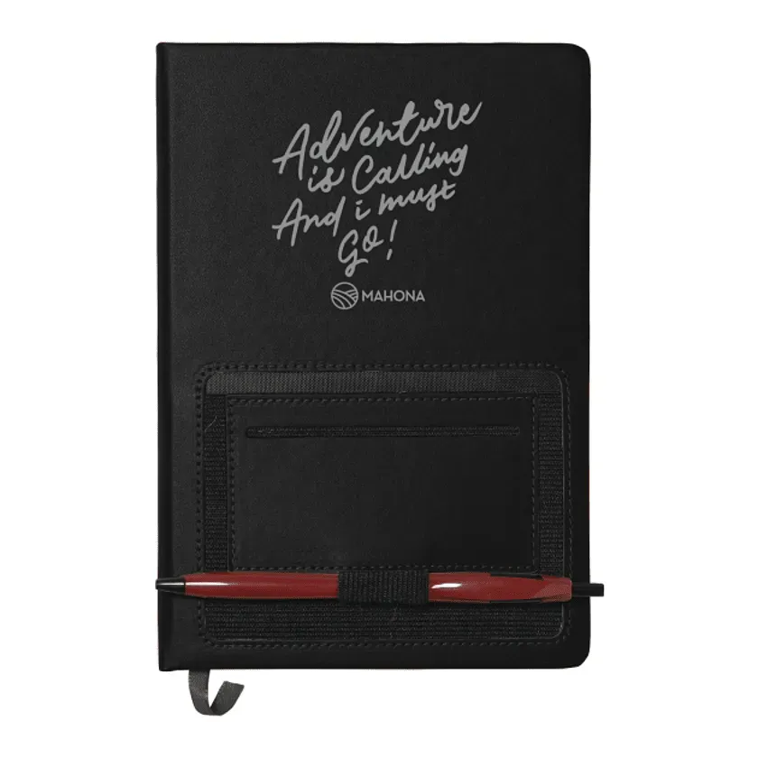 Personalized Moda Notebook with Pen Loop - 6" x 8"