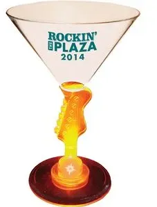 Lighted Novelty Stem Martini Glass - 7 Oz.