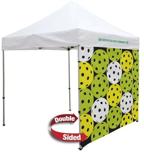 8' Tent Full Wall (Dye Sublimated, Double-Sided)