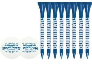 8 Wood Tees , 2 Ball Markers - 2 3/4"