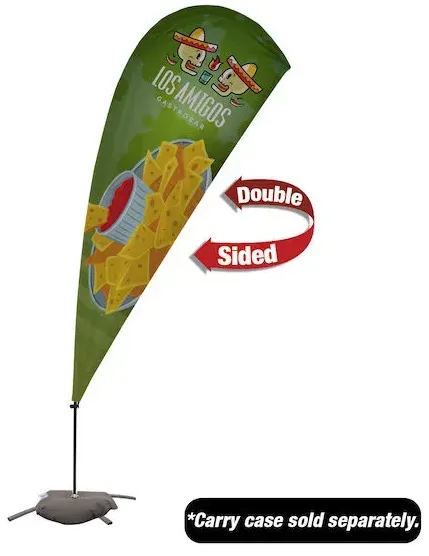 9.5' Value Teardrop Sail Sign Kit (Double-Sided with Cross Base)