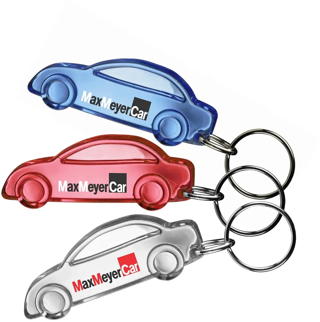 Custom Printed Acrylic Car Keychain