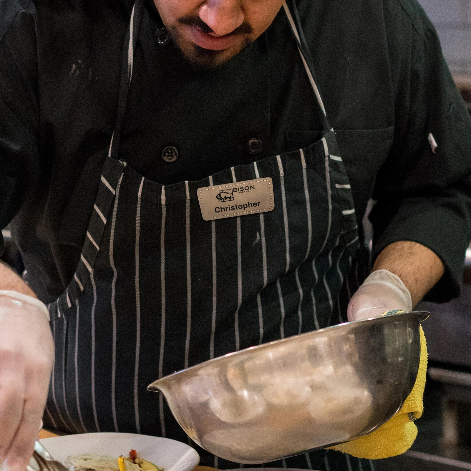 Alamo Rectangle Leatherette Name Badge