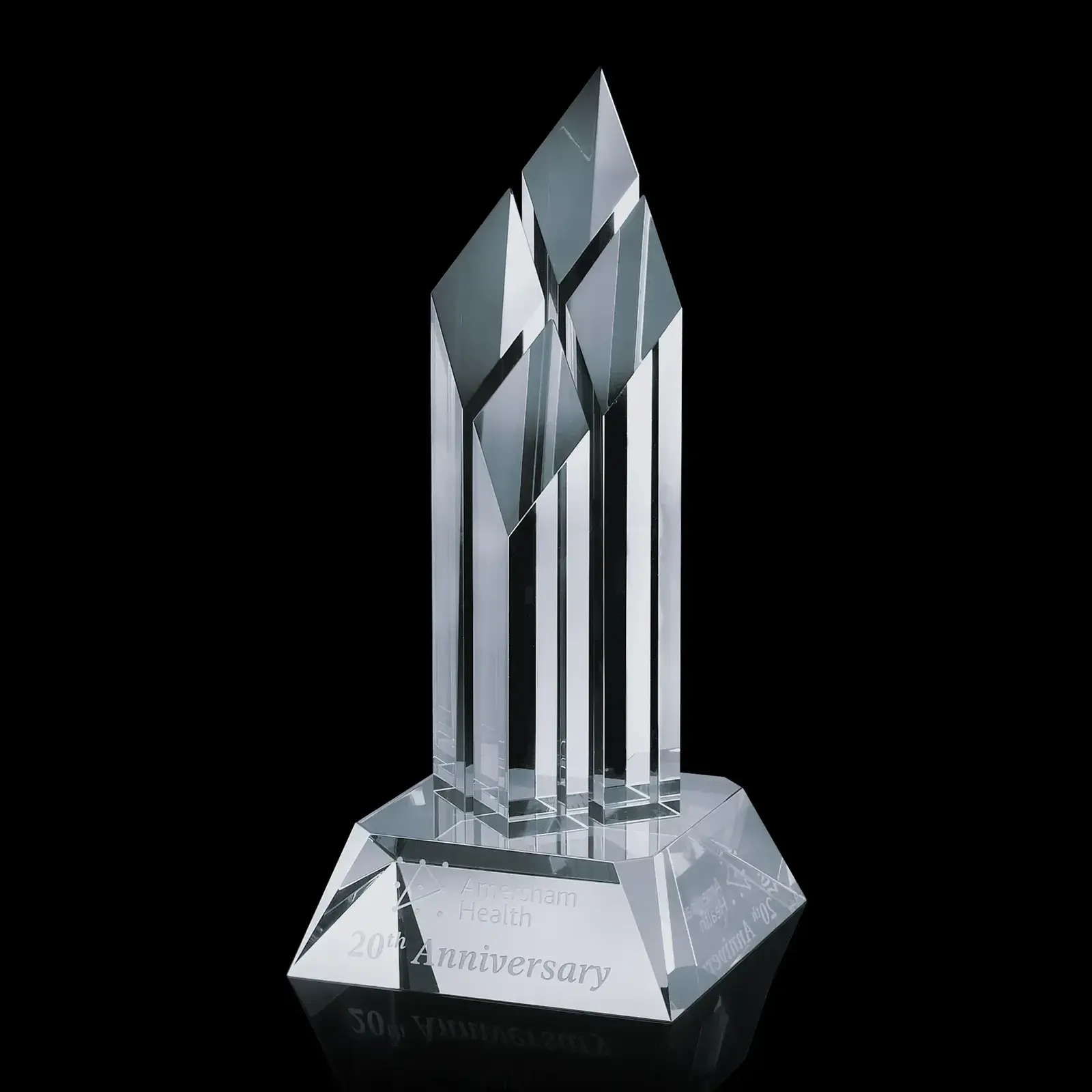 Optical Crystal Logo Alderwood Achievement Award