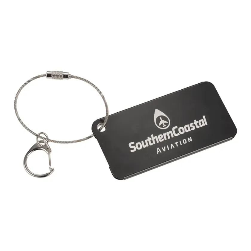 Custom Aluminum Identification Tag - 1.5"H x 3.0"L