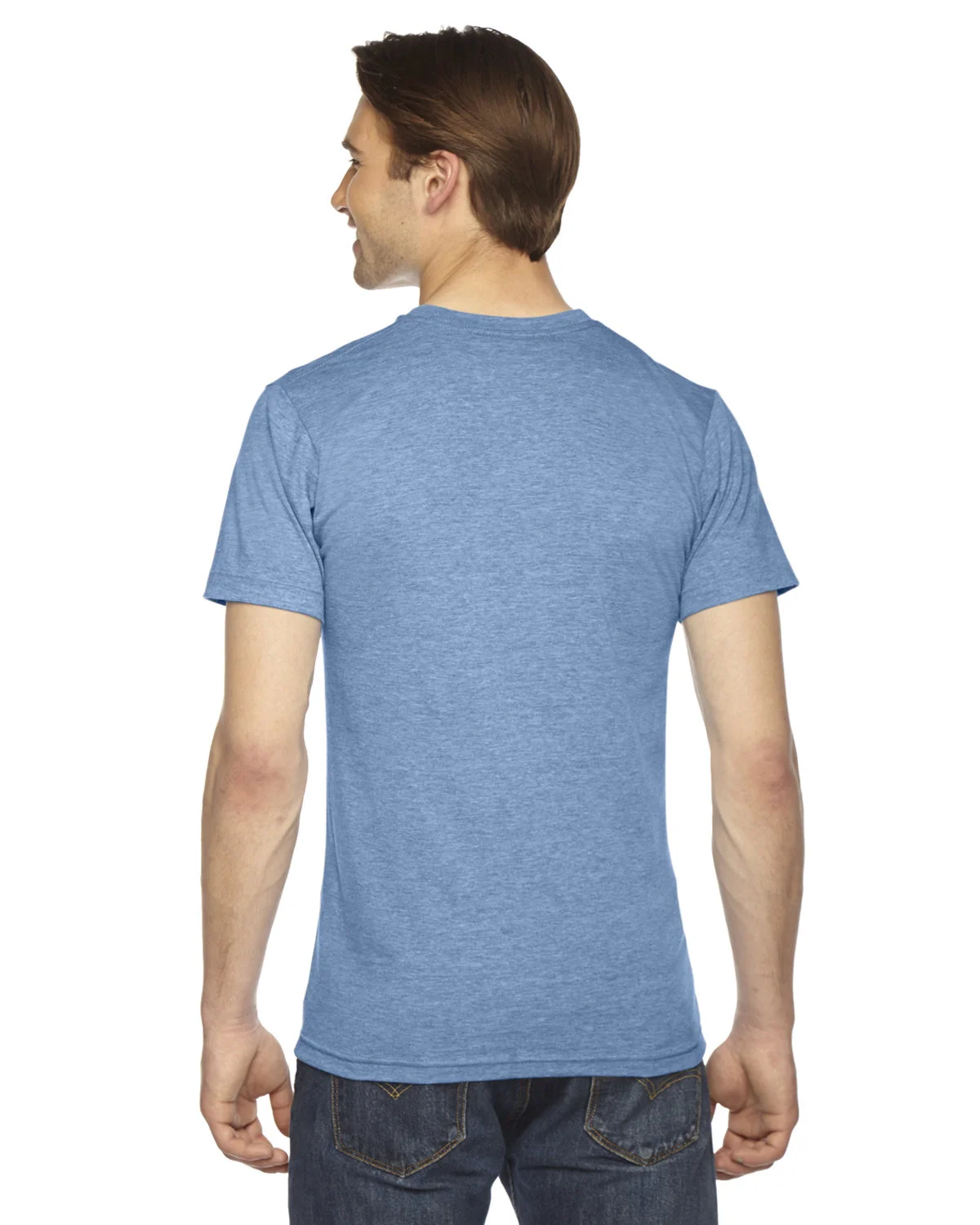 American Apparel Unisex Triblend Short-Sleeve Track T-Shirt