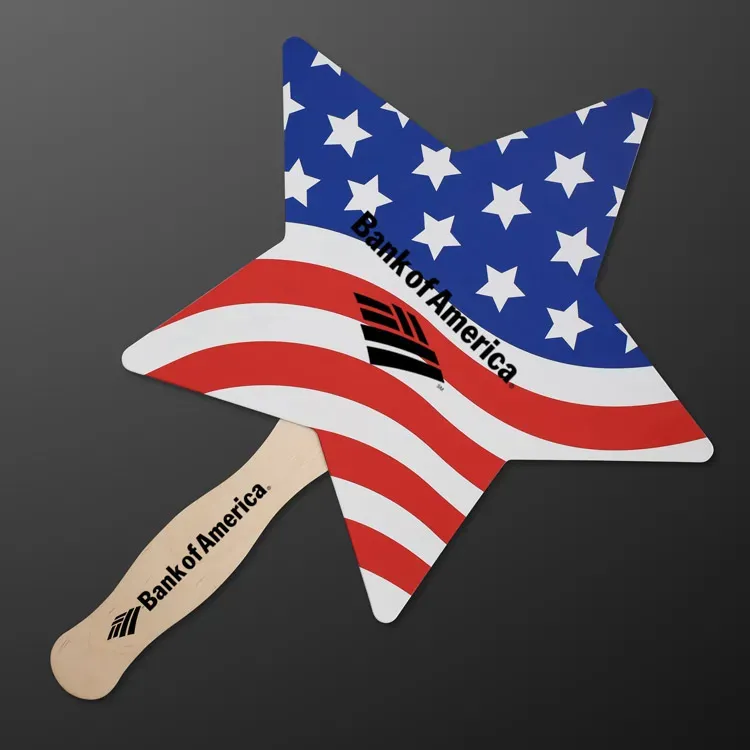 American Flag Star Hand Fan (NON-Light Up)