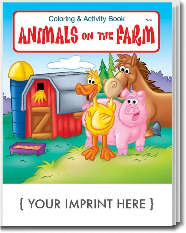 Animals on the Farm Coloring & Activity Book