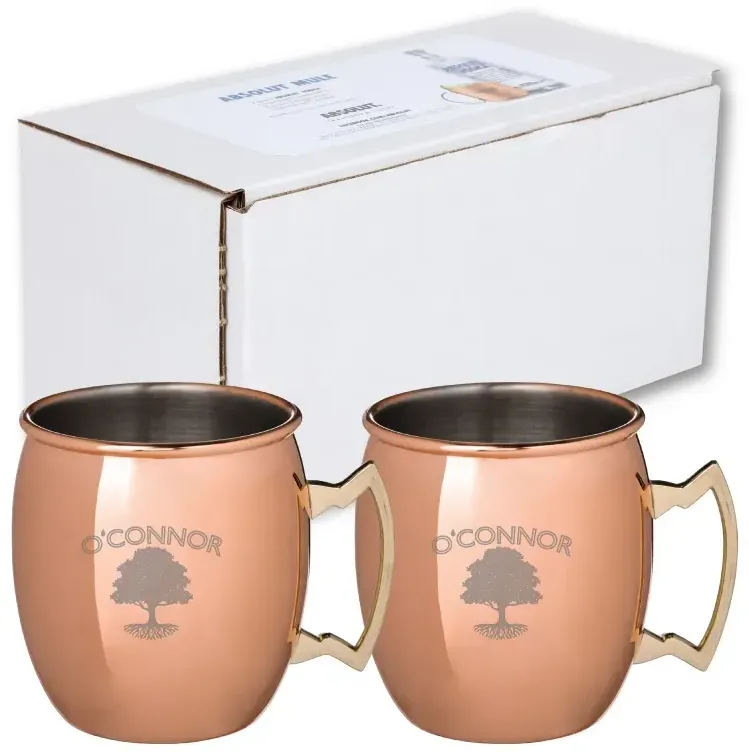 Custom Moscow Mule Mug Set - 2 Pack