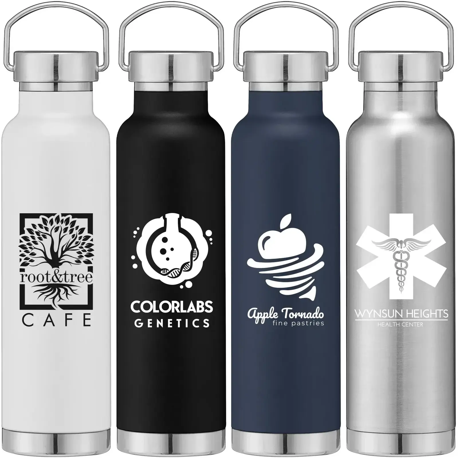 Apollo - 22 oz. Double Wall Stainless Steel Water Bottle with Lid