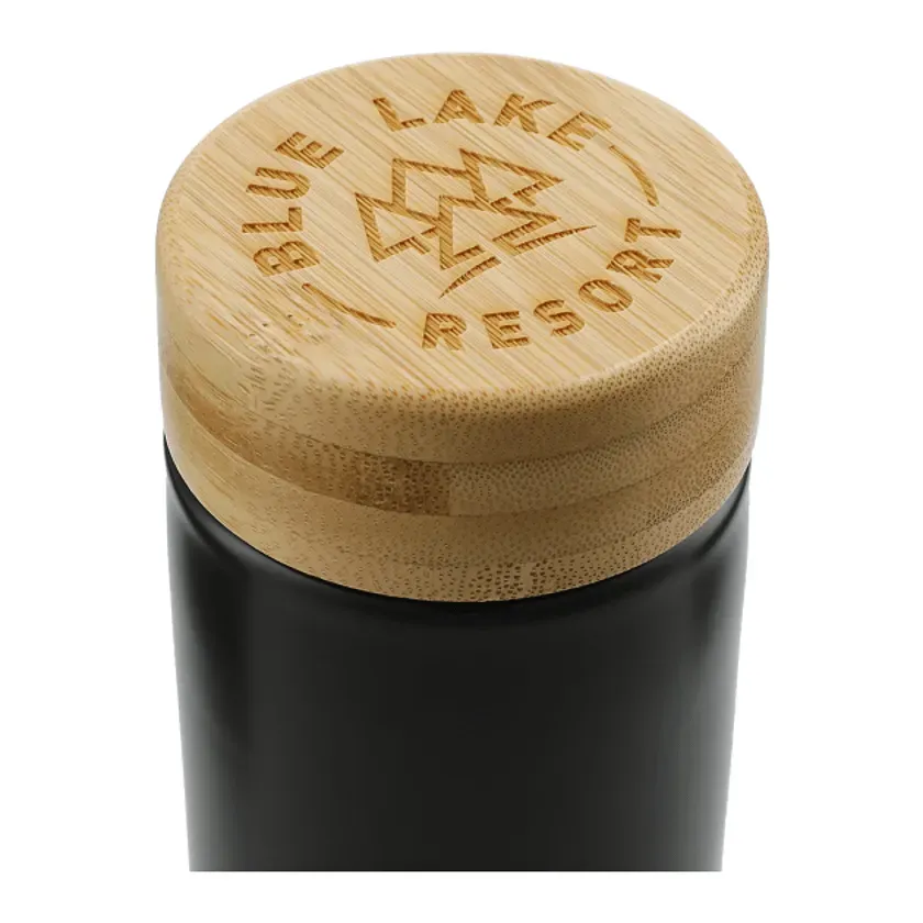 Custom Arlo Ceramic Tumbler with Bamboo Lid - 11oz