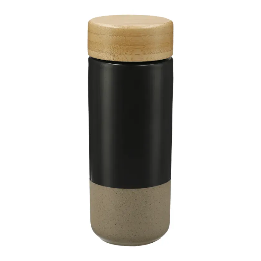 Custom Arlo Ceramic Tumbler with Bamboo Lid - 11oz