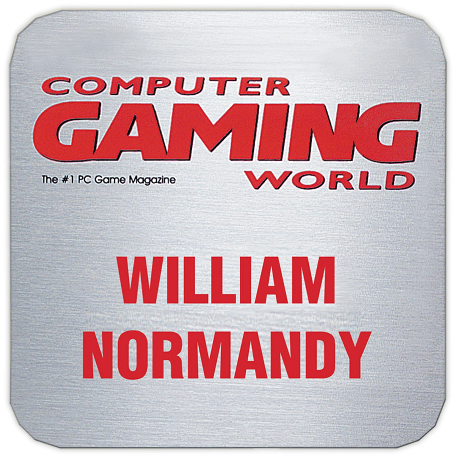 Aspen Name Badge (Custom sized between 3 and 6 sq. in.)