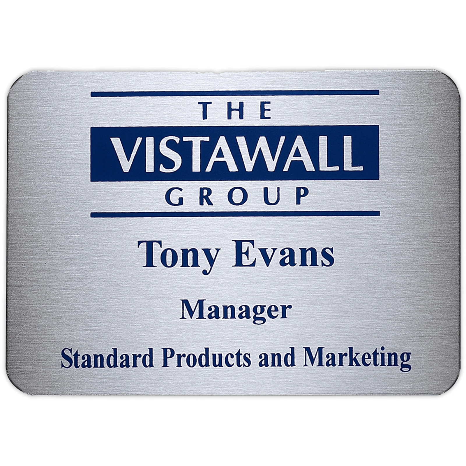 Aspen Name Badge (Custom sized between 6 and 9 sq. in.)