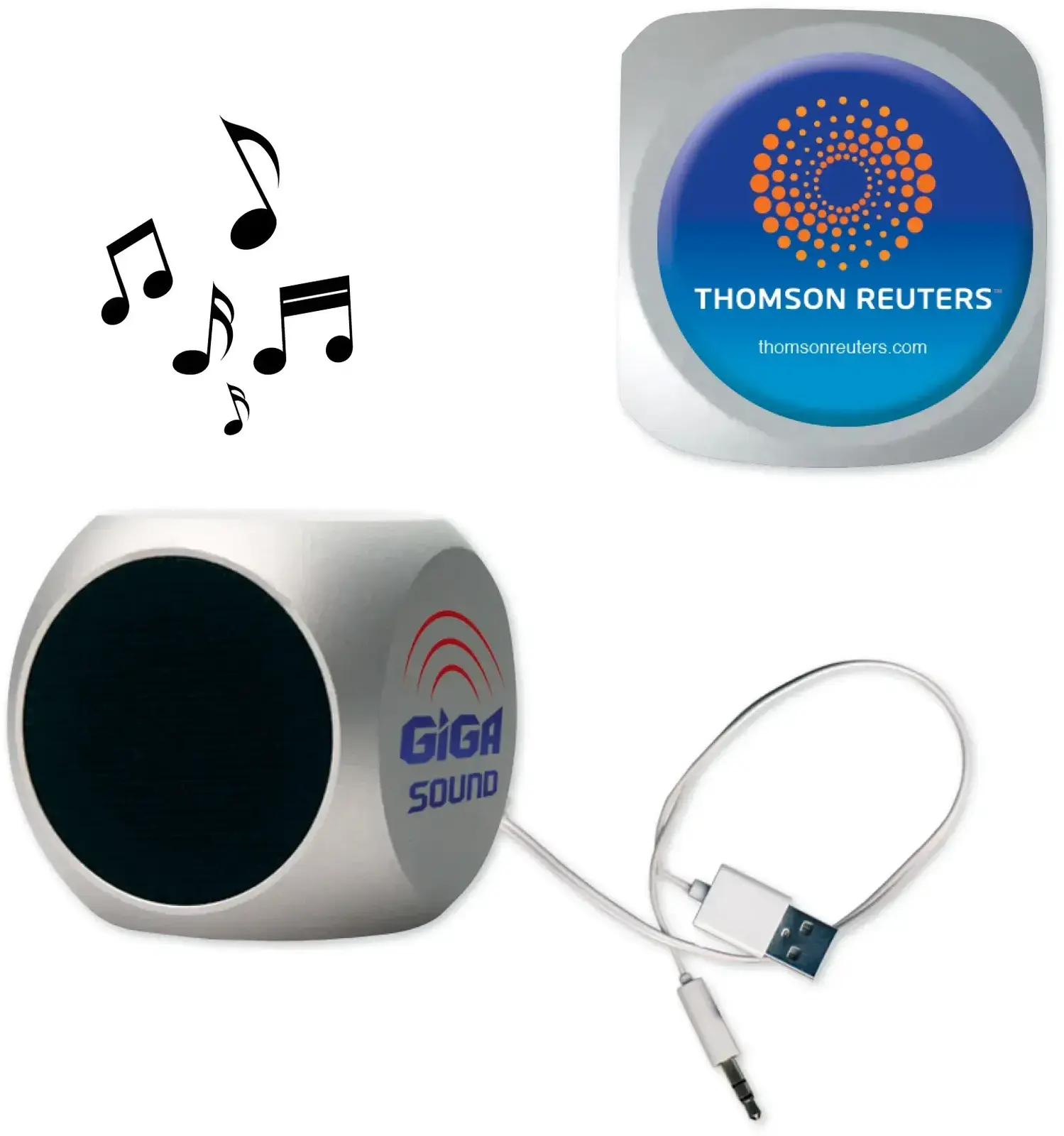 Rechargeable AudioStar™ A24 Cube Bluetooth Speaker with Custom Branding