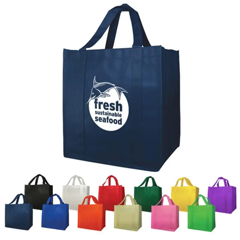 Bags - Non-Woven (13"W x 15"H x 10"D) Shopping Tote Bags