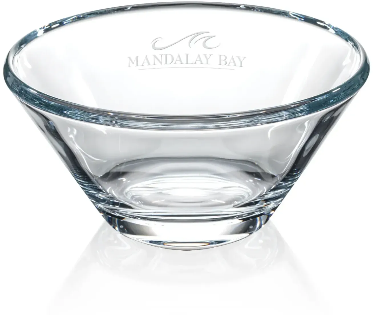 Premium Lead-Free Crystal Custom Logo Bowl