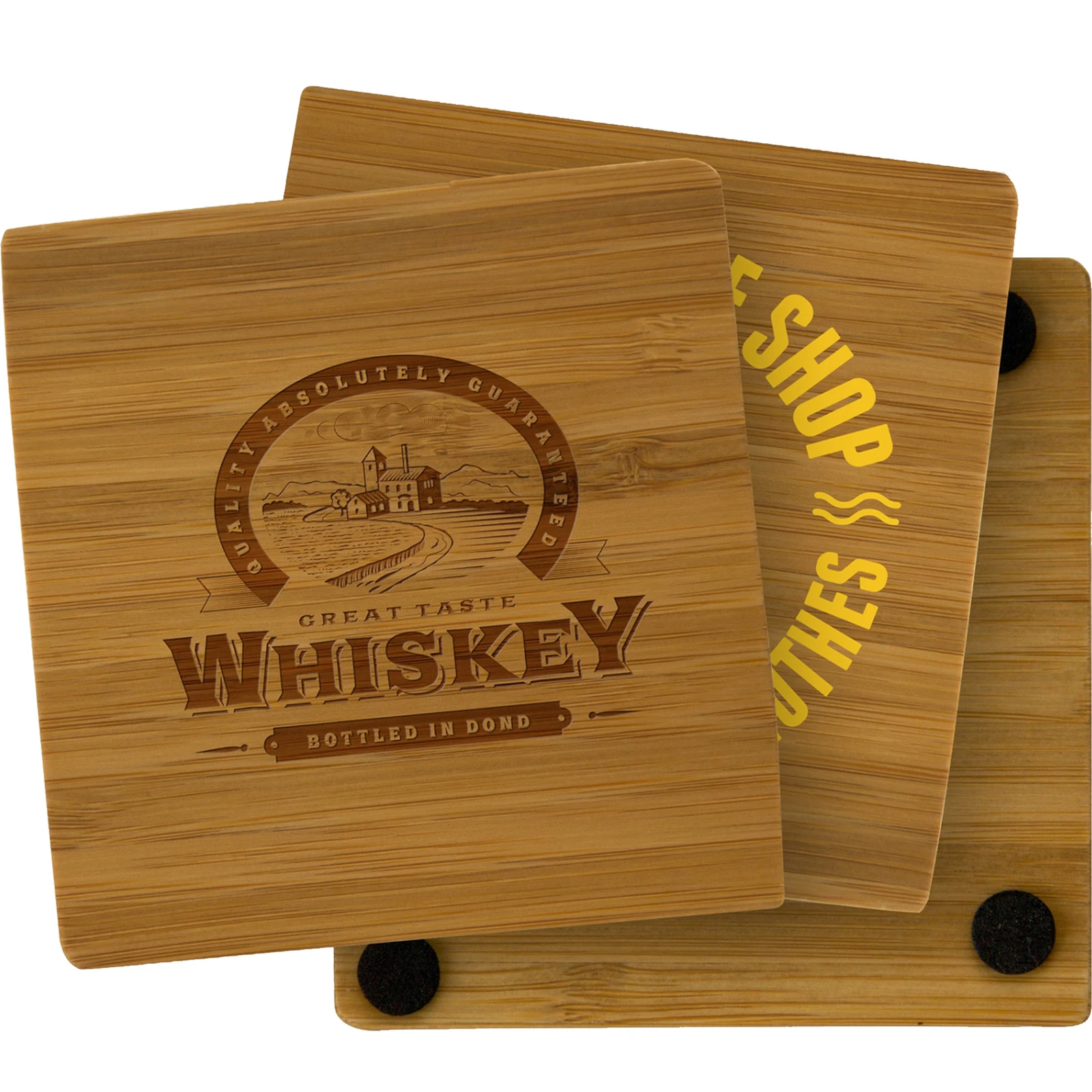 Bamboo Coasters: Single Square