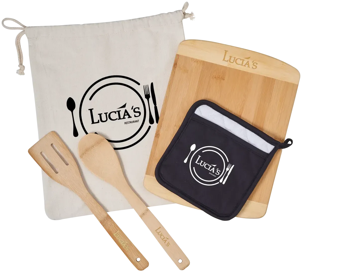 Branded Bamboo Cooking Kit