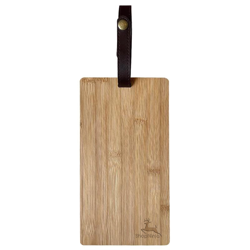 Bamboo Cutting Board With Leatherette Strap