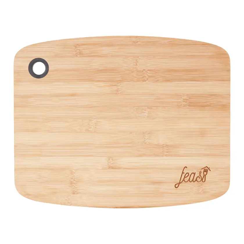 Custom Bamboo Cutting Board with Silicone Grip - 15" x 12" x .6"