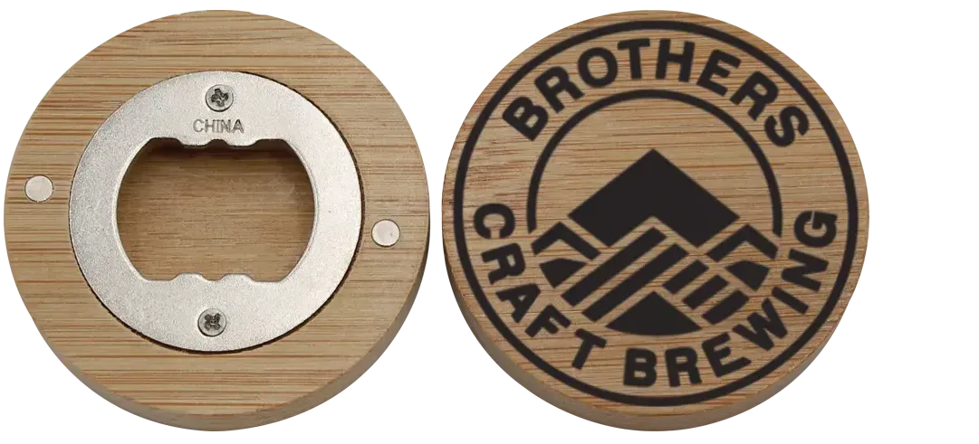 Bamboo Magnetic Bottle Opener