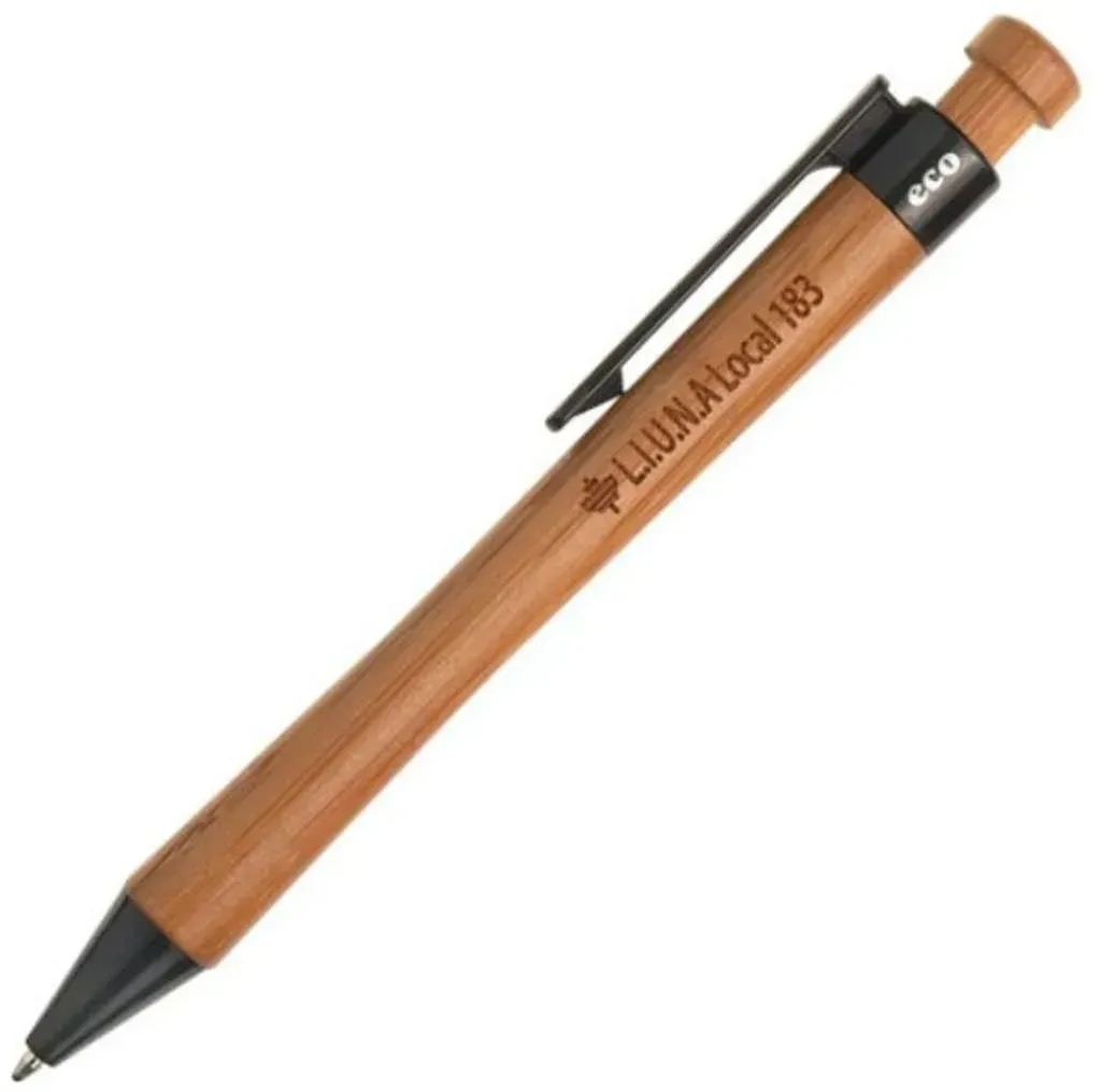 Eco-Friendly Bamboo Ballpoint Pen with Biodegradable PLA Trim for Business Promotions (60 chars)