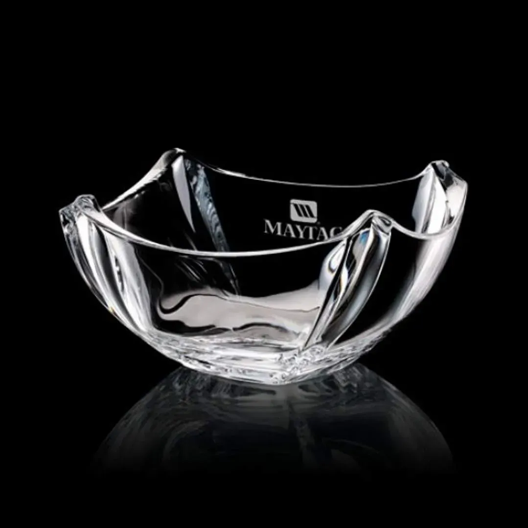 Lead Free Crystalline Custom Bowl - Luxurious Gift