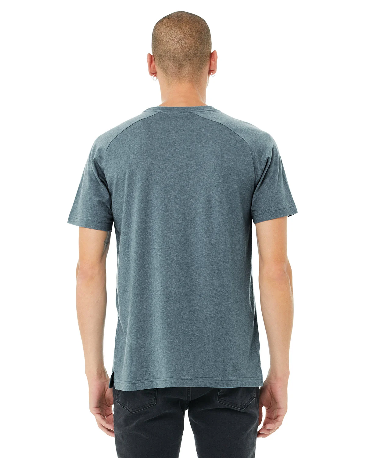 Bella + Canvas Men's Heather CVC Raglan T-Shirt