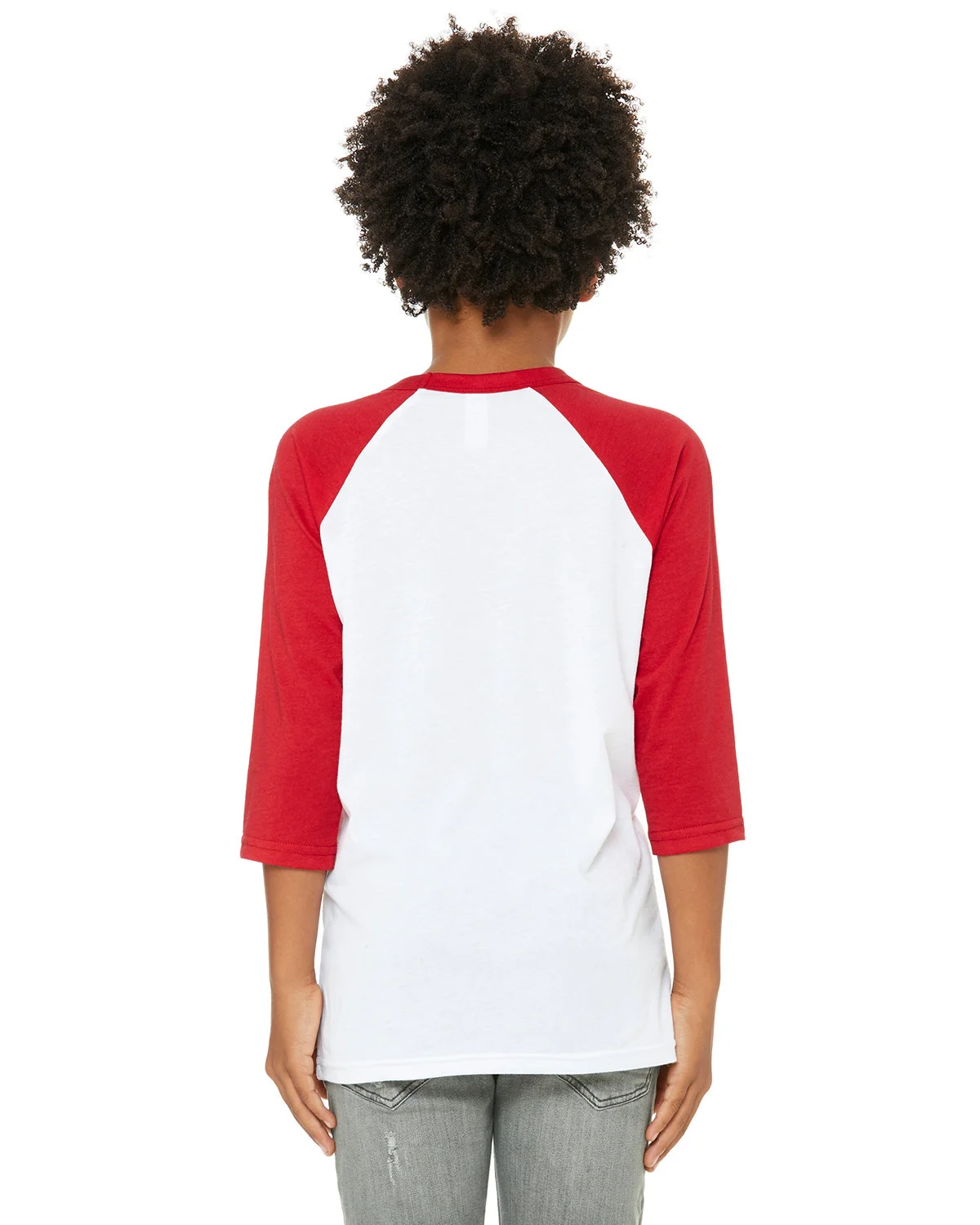 Bella + Canvas Youth Three-Quarter Sleeve Baseball T-Shirt