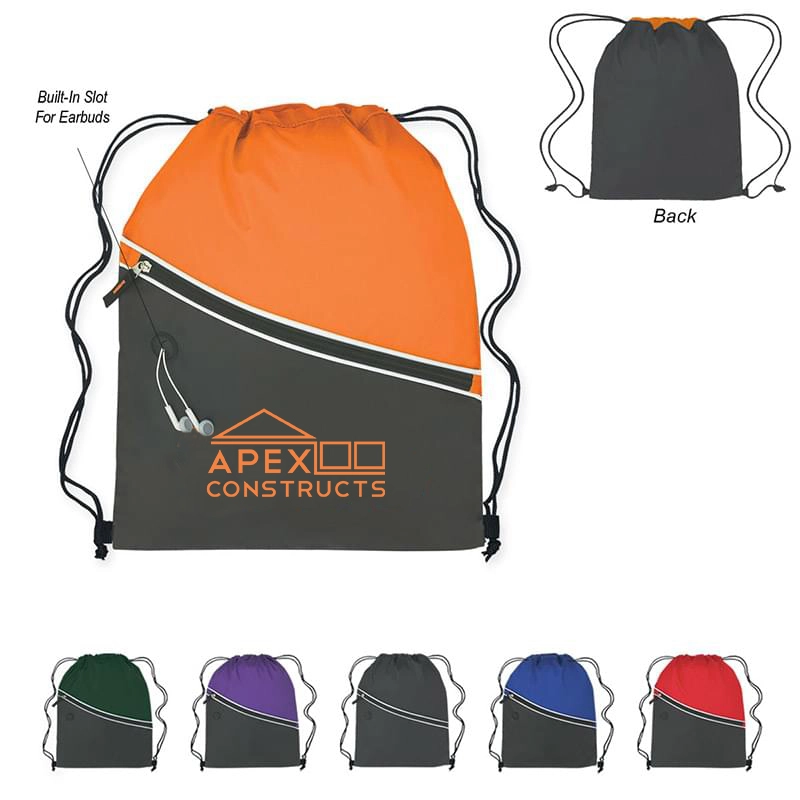 Bicolored Drawstring Pack