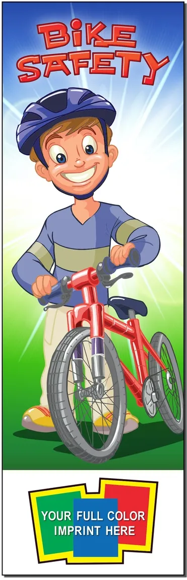 Custom Bicycle Safety Bookmark