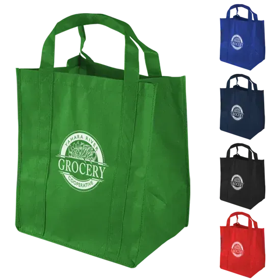 Custom Grocer Tote - 15" x 13" x 10"