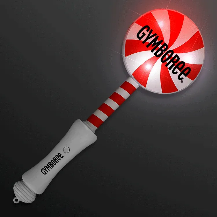 Blinky Peppermint Lollipop Wand 9.25"