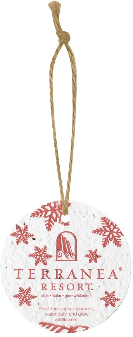 Bloomin Circle Shaped Plantable Holiday Ornament