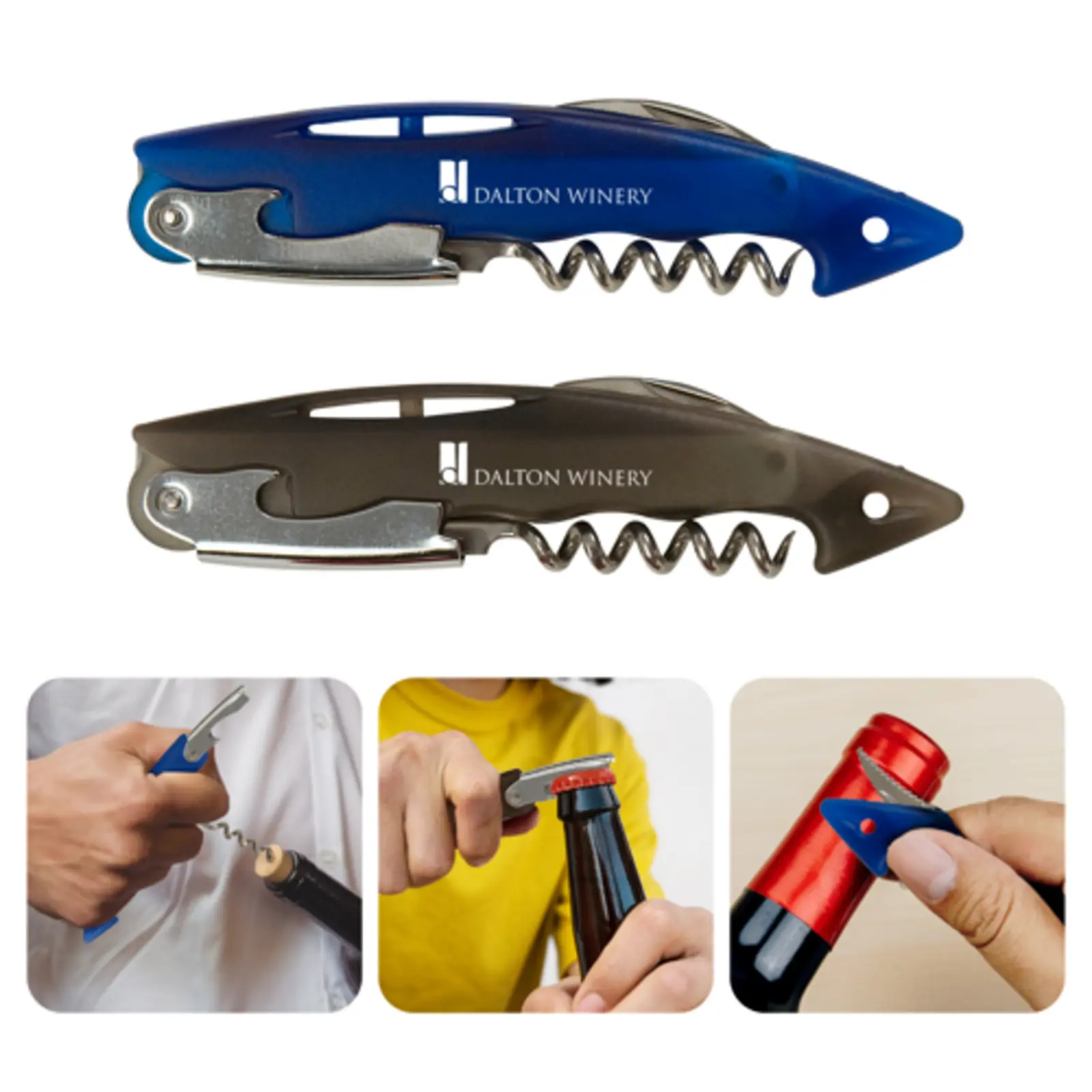 Branded Waiters Corkscrew Opener