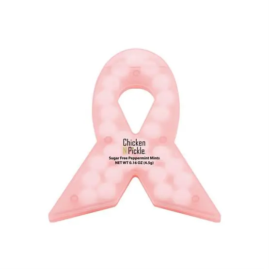 Breast Cancer Ribbon Credit Card Mints