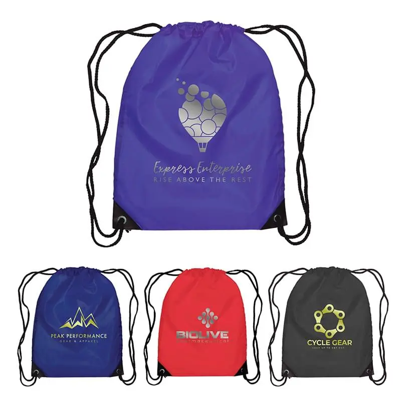 Broadway - Drawstring Pack- 210D Polyester- Metallic imprint