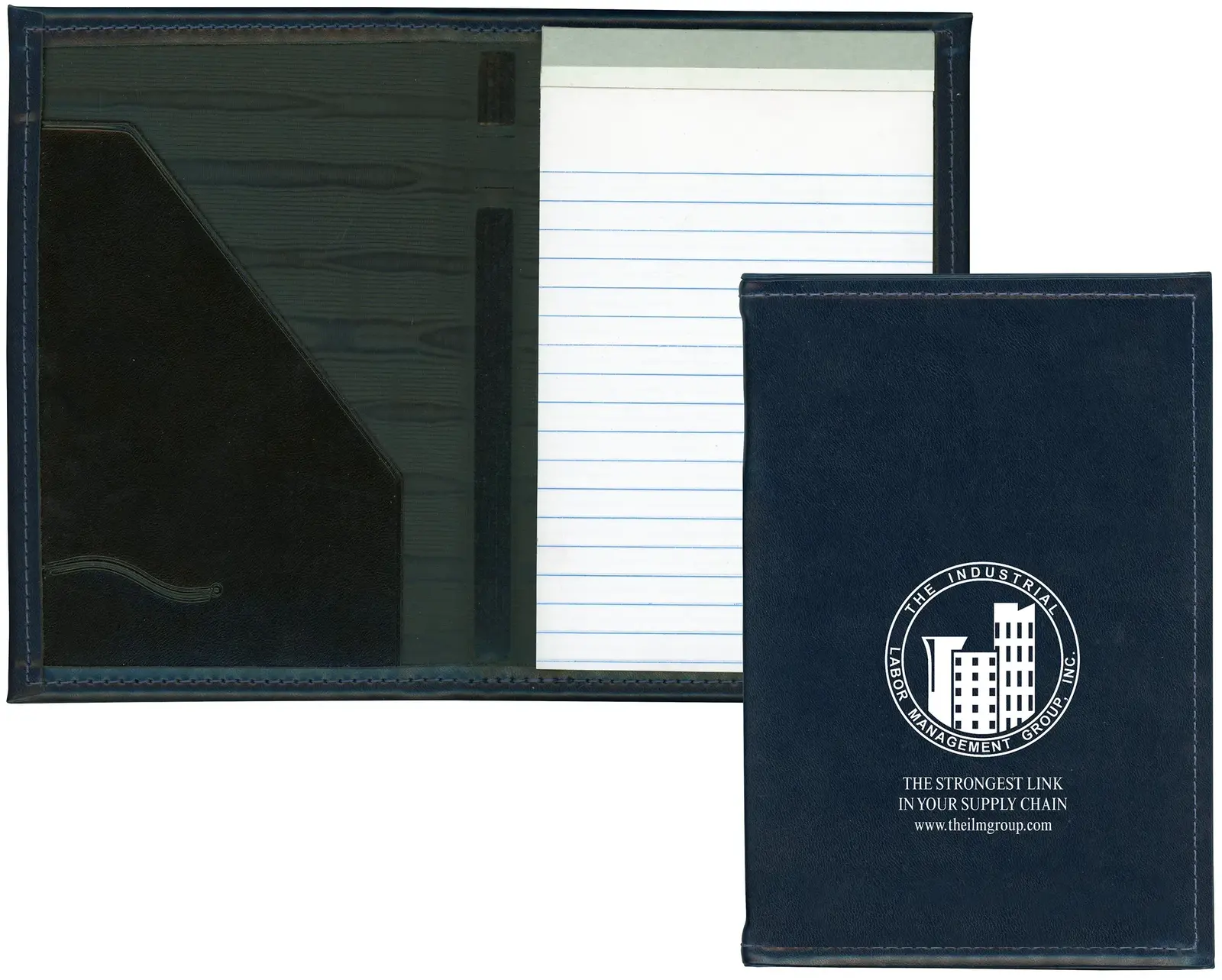 Personalized Junior Size Turned-Edge Padfolio