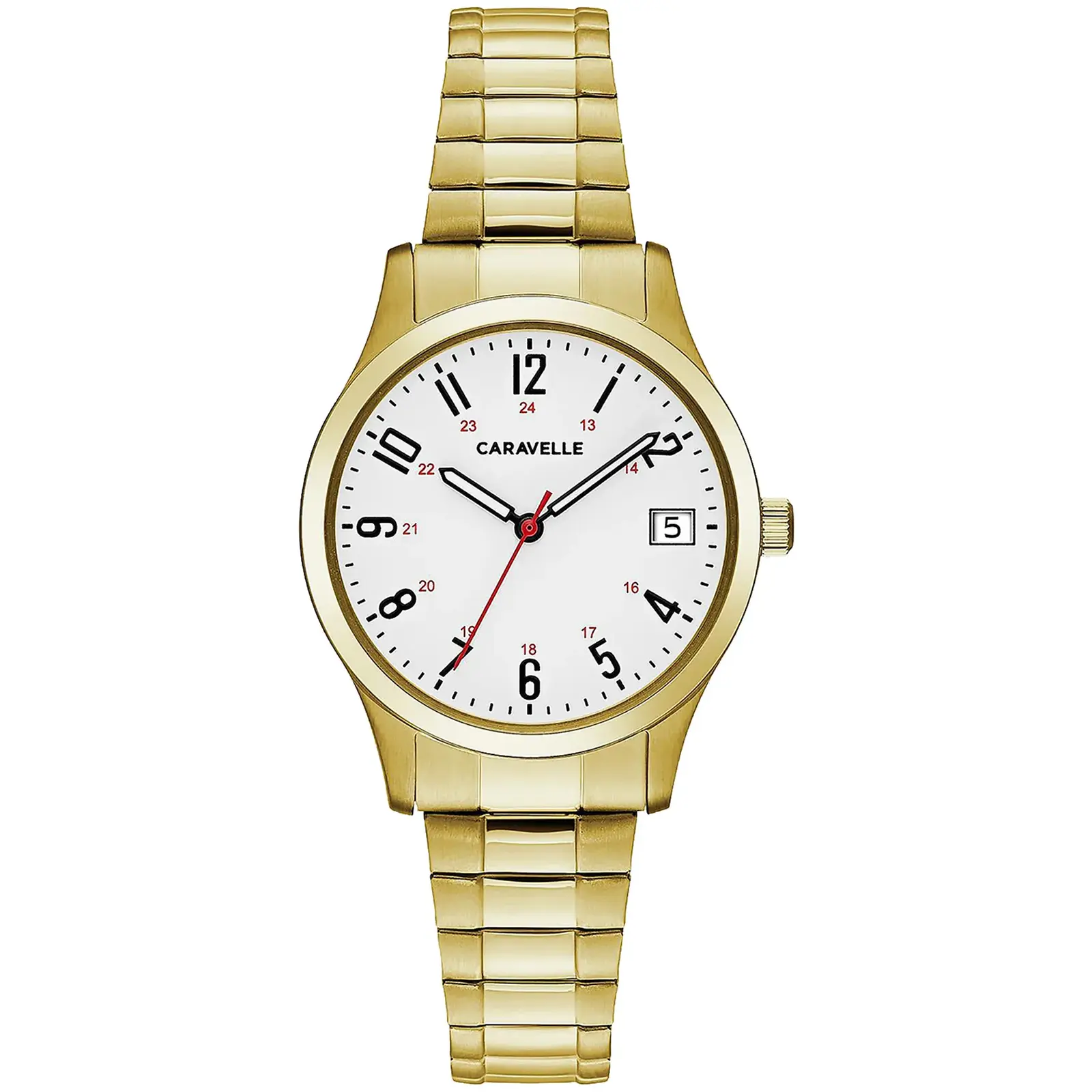 Bulova 44M113 Caravelle Women's Gold-Tone Stainless Steel Expansion Watch