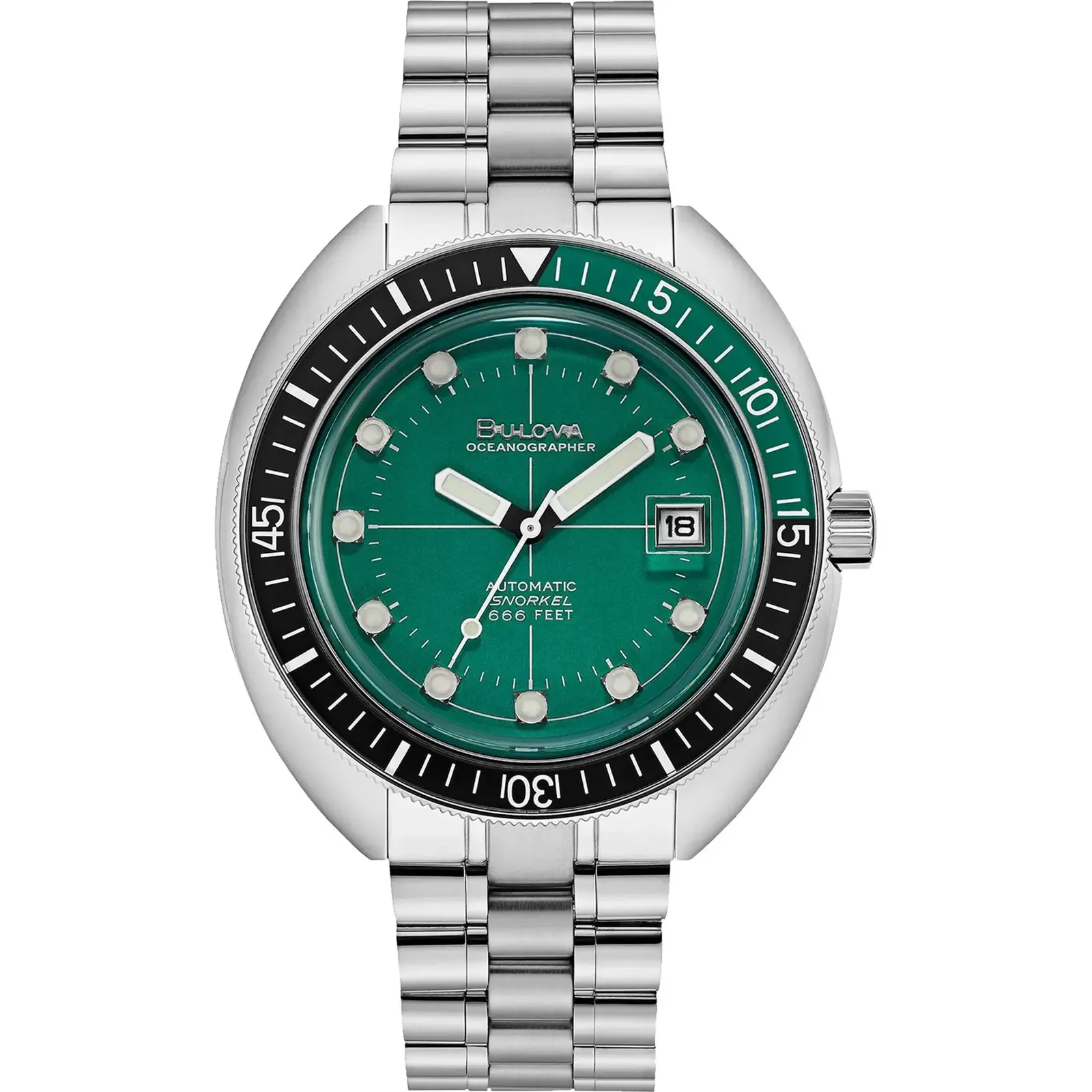 Bulova 96B322 Men's Archive Series Oceanographer Green Dial