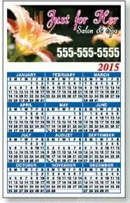 Calendar Magnet Bottom - Square Corners (3 1/2" x 5 5/8")