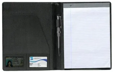 Camelot Perforated PVC Standard Size Padfolio