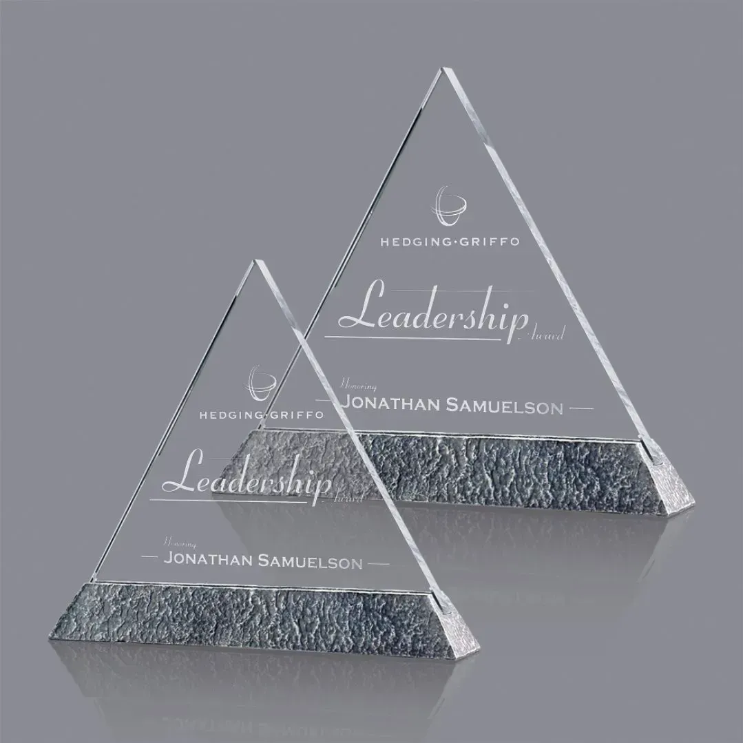 Custom Engraved Campbell Award on Marble-Look Base