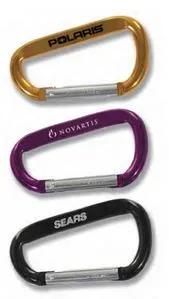 Imprinted Carabiner Key Tag