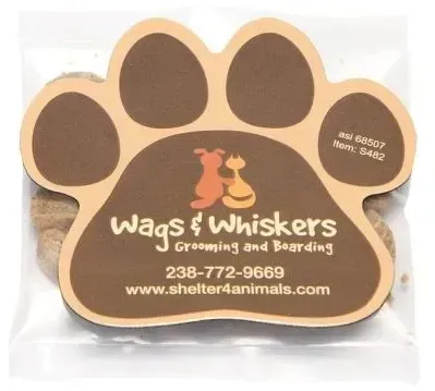 Cat Treats in Bag with Paw Magnet