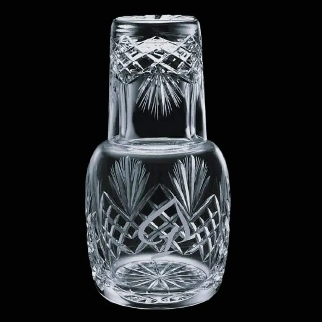 Custom Engraved Crystal Desk Water Set